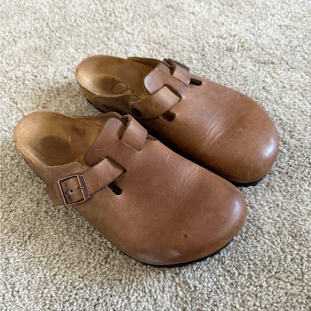 Birkenstock Boston Brown size 39 W8
